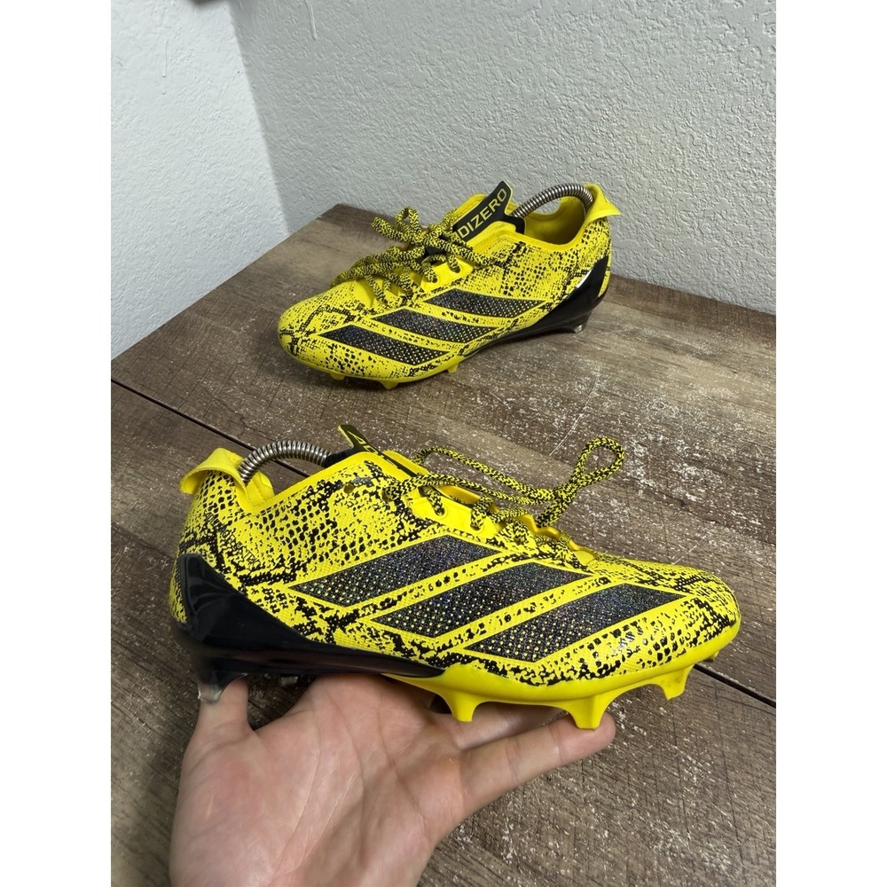 adidas adizero Electric Men's Size 7.5 Team Yellow Black Football Cleats IE3893
